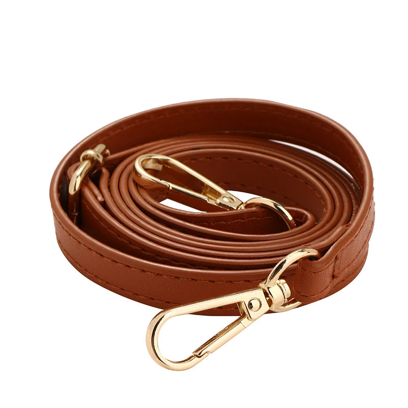 125CM Long PU Leather Bag Strap Accessories for handbags 1.2CM Wide Shoulder Bag Strap For crossbody Replacement Strap For Ba