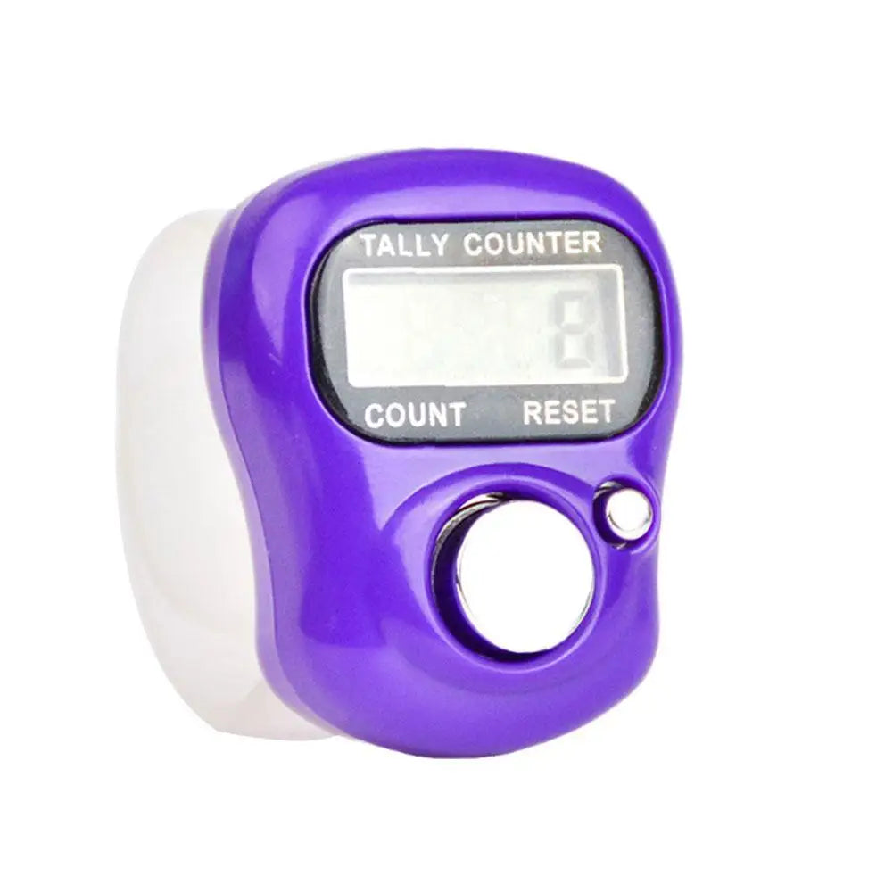 Mini Electronic Finger Counter Hand Tally Clicker Counter Ring Digital Counters Knitting Row Counter New