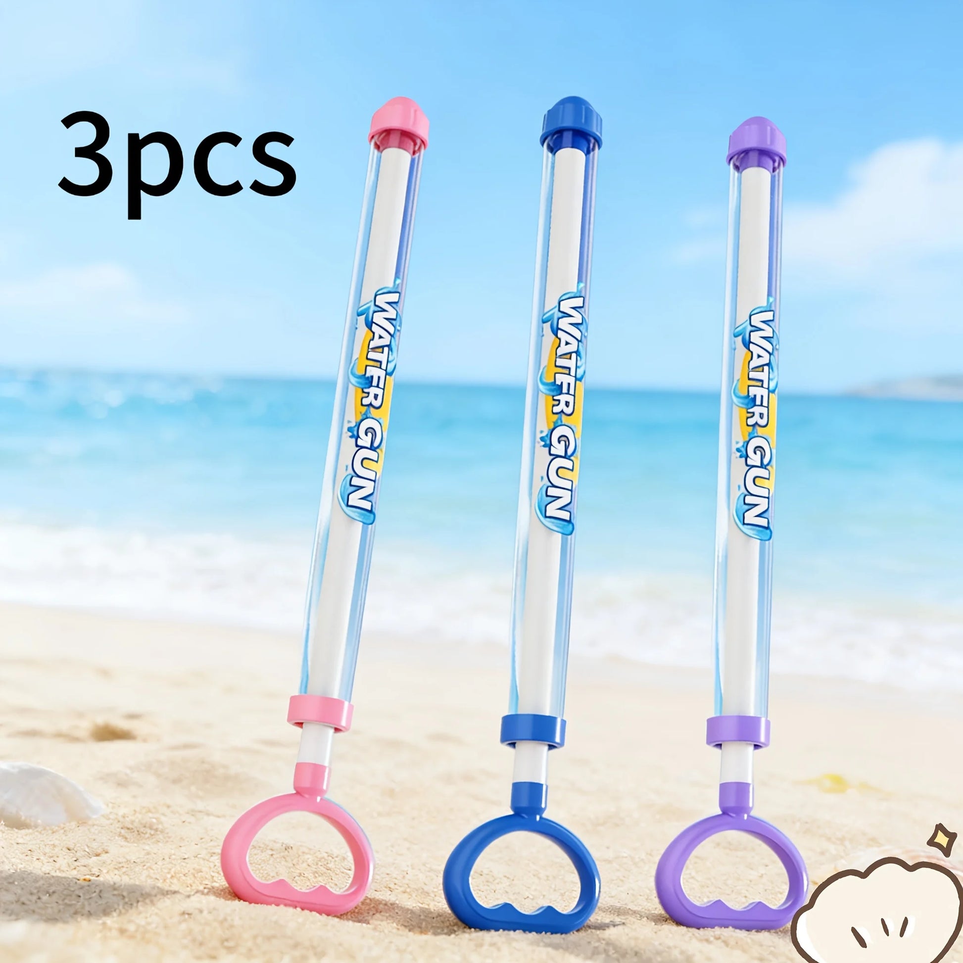 1/3/6pcs Spray Water Pull-Back Water Gun Outdoor Splash Games for Pool Lawn Activities Kids Summer Interactive Water Spray To