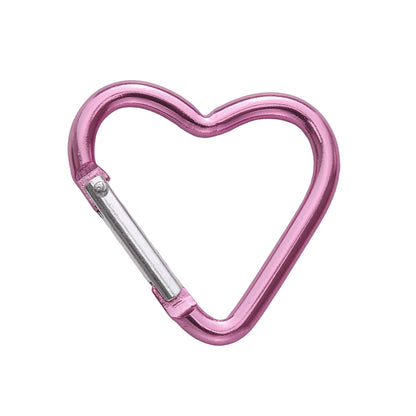 1 Pc Carabiner Rock Aluminum Mountain Buckle Star/Heart/D/Bone Shape Locking Clasp Keychain Multifunction Tools Jewelry Findi