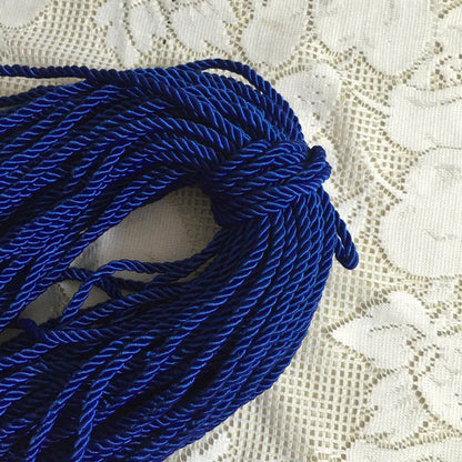 5MM Twisted Cord Rope Trim Craft Decorative Polyester Rope Handmade Cording for Sewing Crafts Upholstery Home Decor 5m - Roya