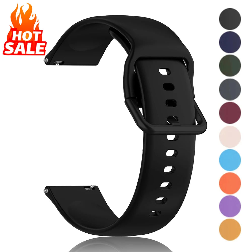 Strap For Amazfit GTS 2/4/3/GTS 2/4 Mini/GTR 4/2/2e 20mm/22mm Watch Silicone Sport Bracelet Amazfit bip 6 5 3/u pro Series ba