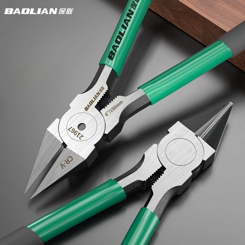 Baolian Industrial Grade Special Sharp Side Mouth Pliers,High Hardness Electrician Small Diagonal Pliers,Electrician Manual T
