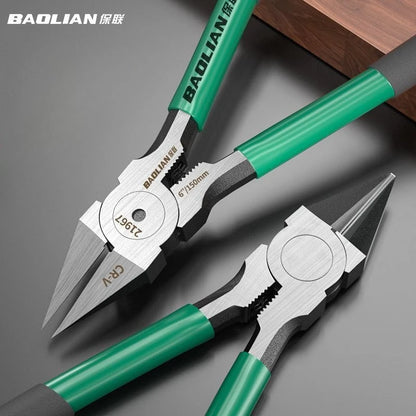 Baolian Industrial Grade Special Sharp Side Mouth Pliers,High Hardness Electrician Small Diagonal Pliers,Electrician Manual T