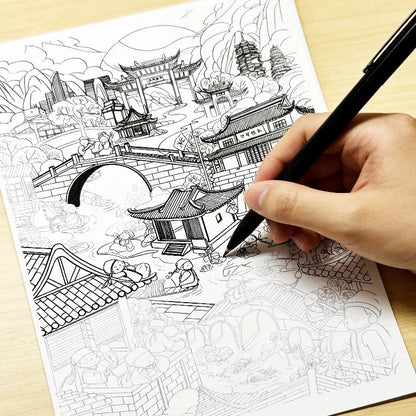 55 Randomly Different Interesting Patterns Including Exquisite Graffiti Patterns for Copying and Coloring Suitable for Art Gi