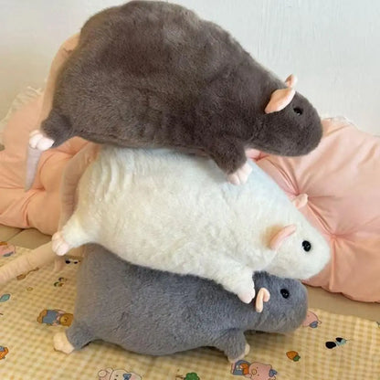 Cute 30/45/90cm Mouse Doll Plush Oversized Flower Branch Rat Doll Cartoon Soft Animal Figure Kids Gift Birthday