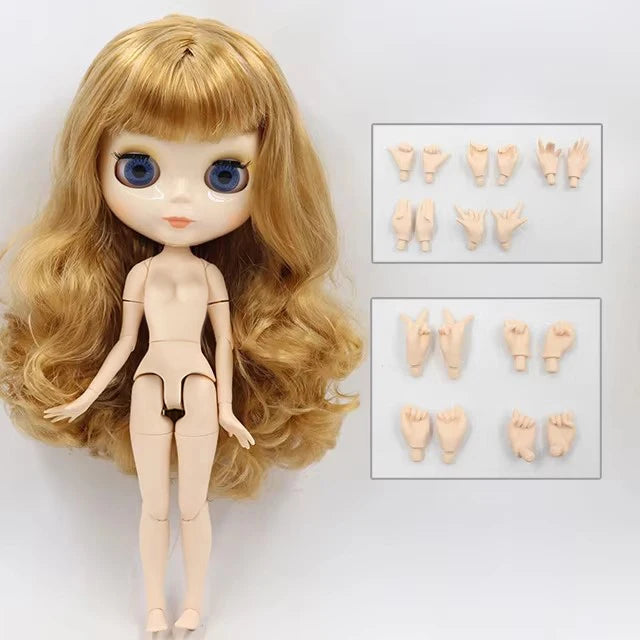 ICY DBS blyth doll 1/6 bjd toy joint body white skin shiny & matte face 30cm on sale special price toy gift anime doll - glos