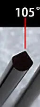 Jewelry Engraving Knives Triangle Graver Metal Engraving Blades Jewellery Tools Pneumatic Carving - angle 105
