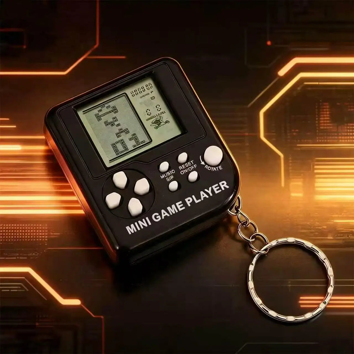 Classic Retro Mini Handheld Game Console Children Educational Electronic Game Toy Creative Gift for Kids - Maka black