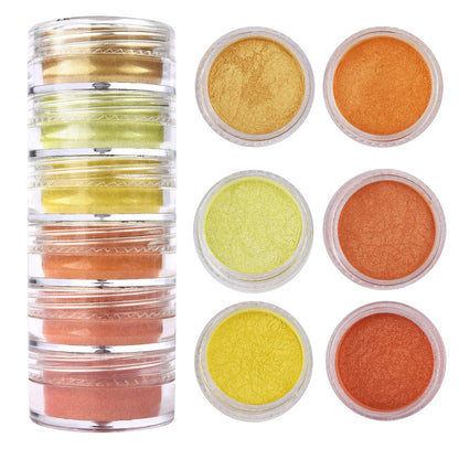 6 Colors/Set Pearl Powder Pigment DIY Epoxy Resin Mold Colorant Dye Mineral Powder Epoxy Resin Dye Pearl Pigment Glitter Craf
