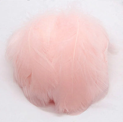 Natural Goose Feathers Plumes 4-15cm Colourful Swan Feather Plume for Home Decoration Craft DIY Party Jewelry Decoration 3Siz
