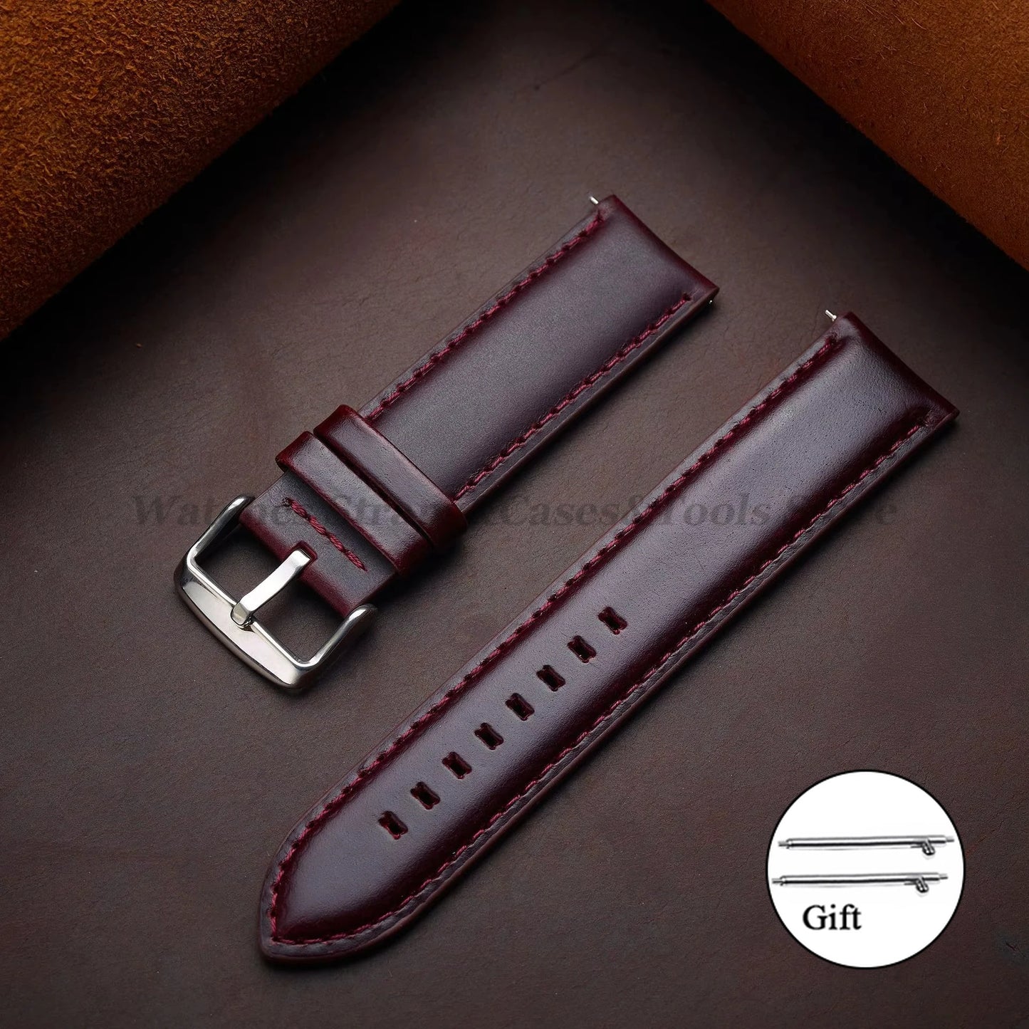 Genuine Leather Watchband 18mm 20mm 22mm 24mm 26mm Vintage Cowhide Watch Strap for DW Quick Release Bracelet Universal Wristb