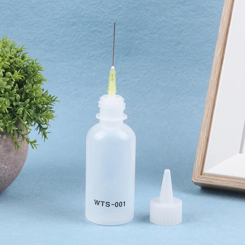 50ML Plastic Liquid Alcohol Bottle For Dispenser Rosin Solder Flux Paste For Phone PCB Cleaning Welding Repair Tools - 1pcs 5