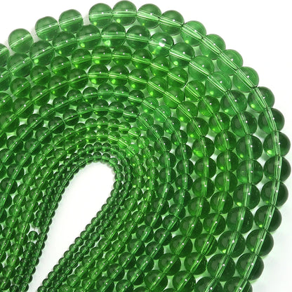 1 String Pomegranate Red Beads Loose Round Beads Glass Spacer Beads For Jewelry Making DIY Handmade DIY Bracelet Necklace Rin