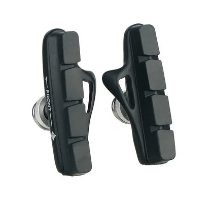 A Pair 55MM Brake Pads for Road Bikes with Metal Rings C-brake Pads Replaceable Brake Blocks Aluminium Alloy Block Bicycle Pa