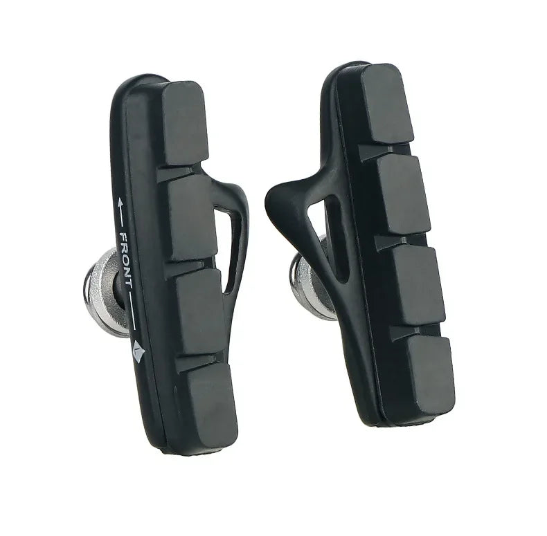 A Pair 55MM Brake Pads for Road Bikes with Metal Rings C-brake Pads Replaceable Brake Blocks Aluminium Alloy Block Bicycle Pa
