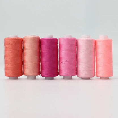 6pcs/Pack Assorted Colors Sewing Thread Polyester Sewing Thread, For Domestic DIY Sewing And Embroidery - XX-6YGS-2Z