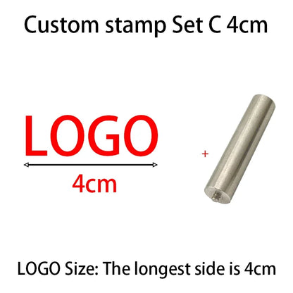 M8 Logo Customized Iron Branding Stamp Personalized Customization Wooden Soldering Iron Seal Customized Leather Stamping Seal