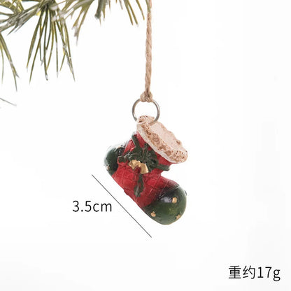 2022 Christmas Tree Decorations Christmas Resin Pendant Ornaments Home Decor DIY Kids Toys Gifts DIY Handmade Jewelry - SZ-3