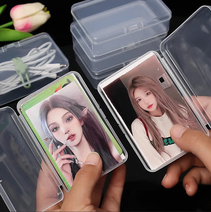 3/5/10Pcs Transparent Plastic Boxes Playing Cards Container Storage Case Packing Poker Game Card Box Board Games Card Organiz