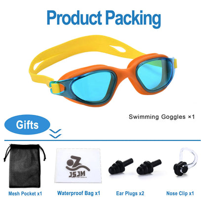 Unisex Adult Swimming Goggles – Anti-Fog Swim Glasses for Men & Women – Adjustable Silicone Waterproof Professional Swim Eyew
