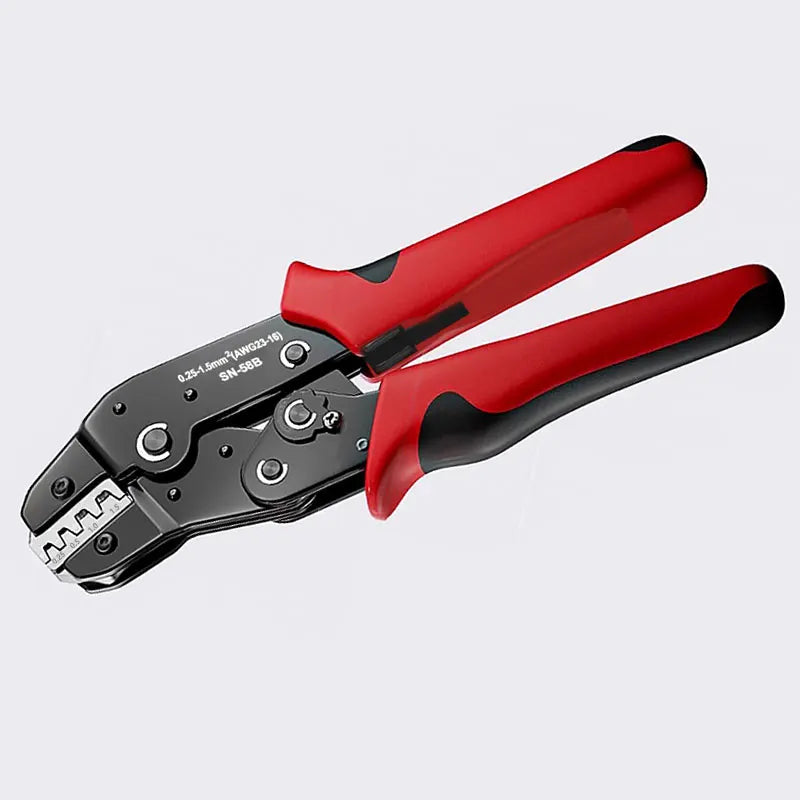 Ratcheting Crimping Tool Set For Dupont JST MOLEX Open Barrel,Dupont Molex JST TE Terminals & EPC PCIE SATA Pins SN-58B - SN-