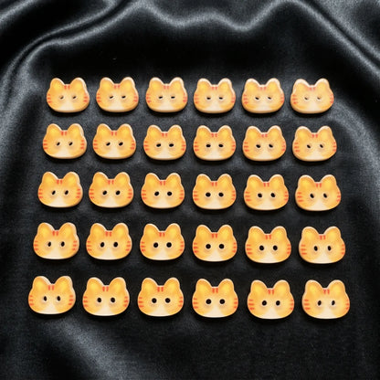 30pcs Tuxedo Cat 12mm Kitty Buttons Creative Cute Calico Cat Buttons Fashionable Resin Ginger Cat Buttons Clothes Accessories