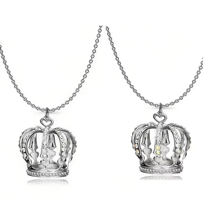 Elegant Crown Pendant Necklace Large Clavicle Chain Sweater Chain Fashion Jewelry Accessory Multiple Colors for Women Girls G