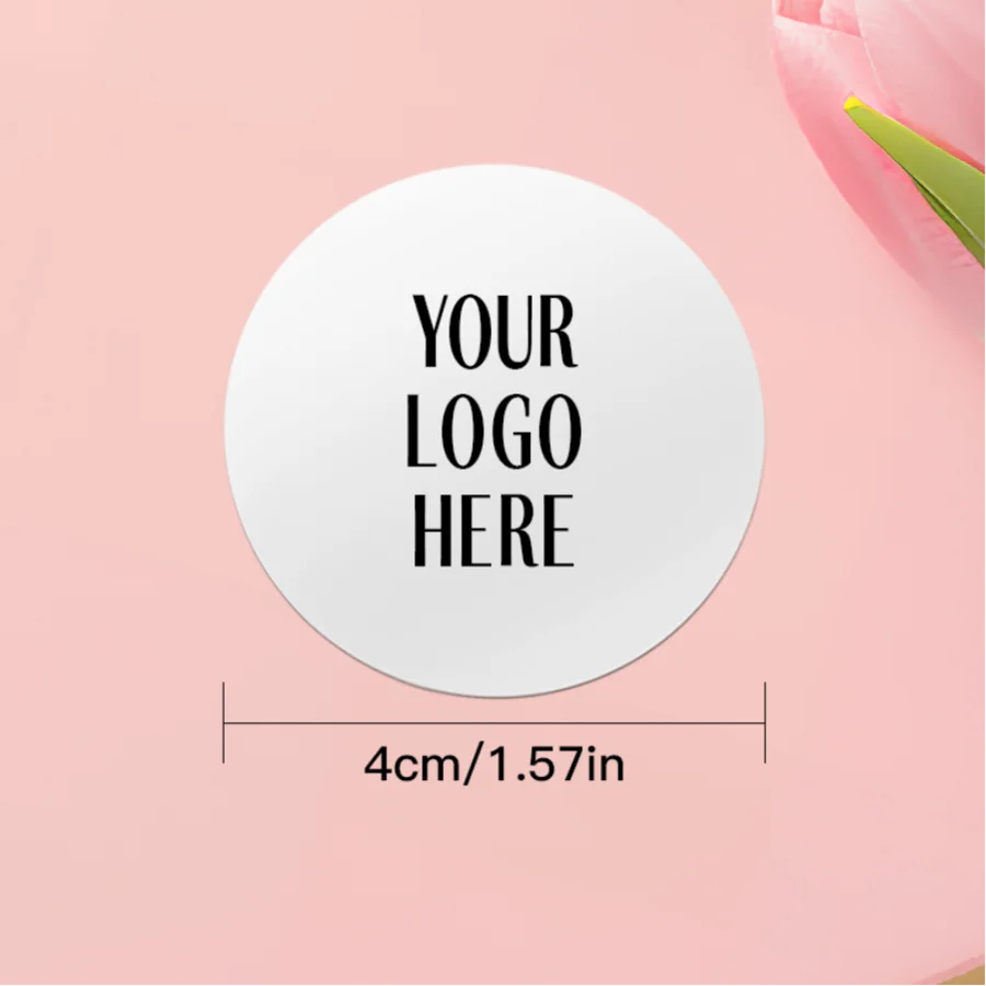 Customizable Photo Stickers with Multicolor Logos - Durable Waterproof Labels for Events & Corporate Gifts