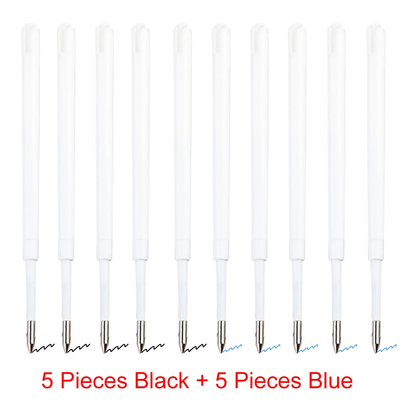 98mm1.0mm Ballpoint Pen Refills For Parker Pens Medium Point Blue Red Black Ink Rods For Writing Office Stationery - 10 Piece
