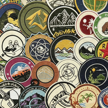 10PCS Custom Embroidery Patches Your Own Design Customized Logo Iron on Brand Name Woven Printed Patch Hook Loop DIY