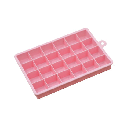 Silicone world Silicone Ice Cube Mold 15/24 Grids Square With Lids Trays Icecream Cold Drinks Whiskey Cocktails Tools Ice Mol