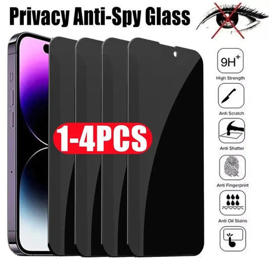 Privacy Tempered Glass for IPhone 15 14 13 12 11 16 17 Pro Max Anti-spy Screen Protector for IPhone XS MAX XR 15 14 Plus Priv
