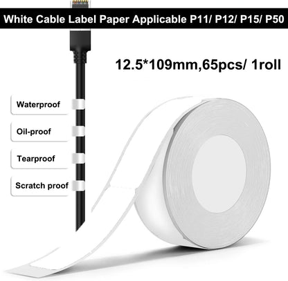 Marklife P15 Label Stickers Thermal Label Tape Paper For Mini Thermal Printer Self-adhesive Paper Roll For D30 P12 Q30 Printe