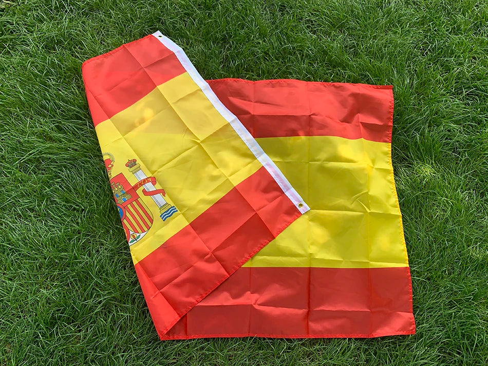 (SKY FLAG) Spain Flag 60x90cm 90x150cm ES Espana Spanish Flag Super Poly Football Flag Indoor Outdoor for Celebration Big Fla