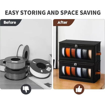 Filament Storage Bag - 3D Printer Filament Storage Containers, 3D Printing Accessories Holder Rack for Home, Office Workshop