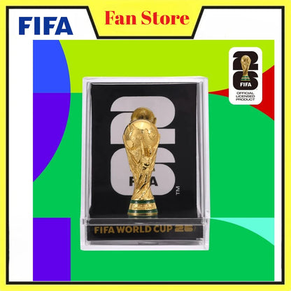 Official FIFA 2026 US Canada Mexico World Cup 3D World Cup Trophy Model Souvenir Decor Figurine Football Fan Gift