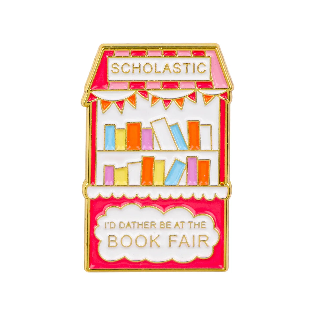 Book Lover Enamel Pin Cute Reading Themed Brooch "Just One More Chapter" Lapel Pins for Backpacks Bookworm Gift - 23