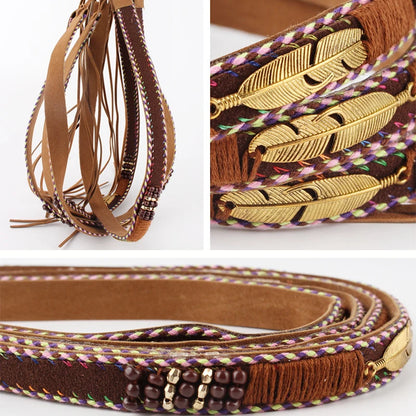 Hat Accessories Ethnic Style Hat Decorative Ribbon Rope DIY Cowboy Hat Lace-up Headband Men's Women's Hat Bands Fashion Decor