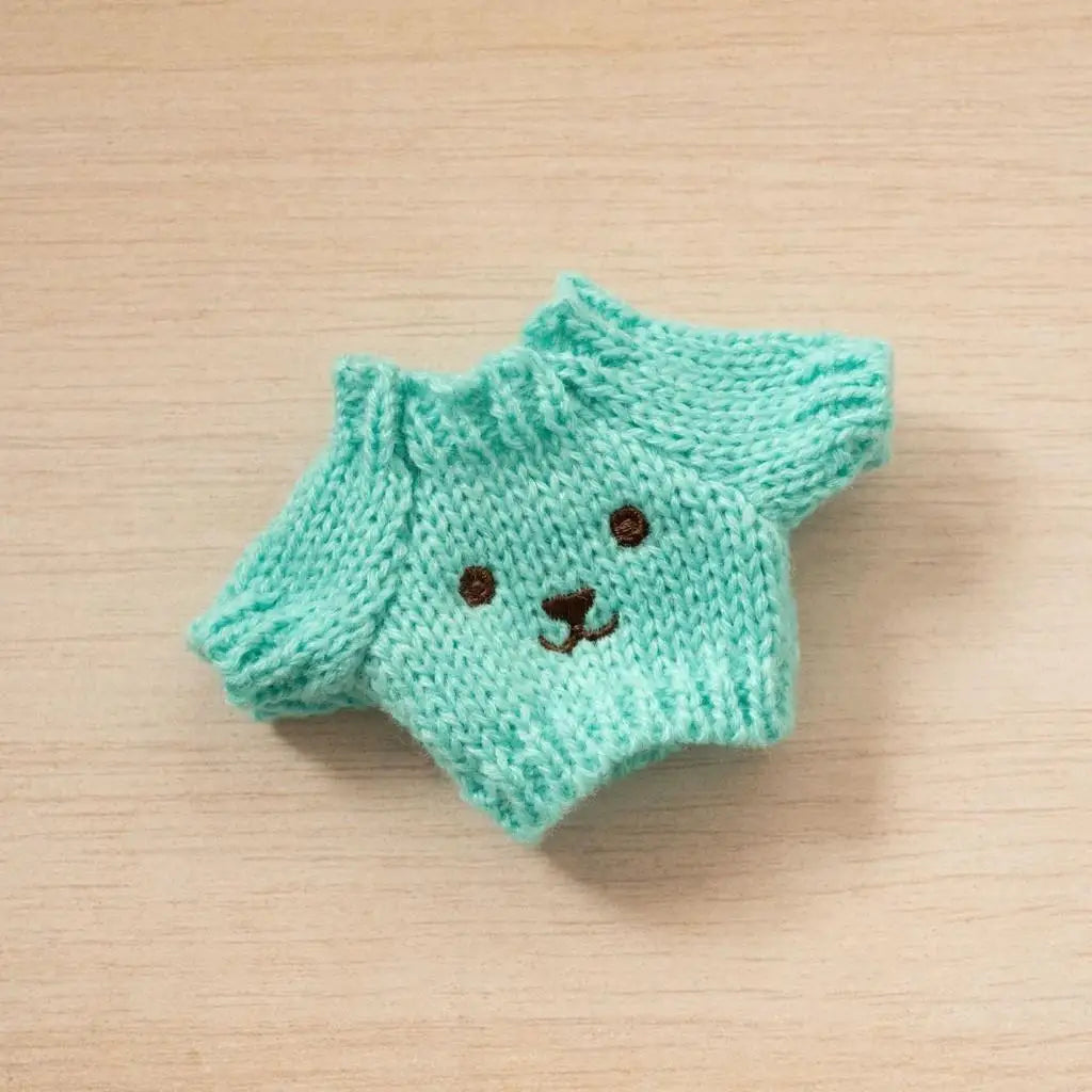 17cm Cute Mini Plush Doll'S Clothes Outfit Accessories For Korea Kpop Exo Labubu Idol Dolls Christmas Knitted Sweater Kid Gif