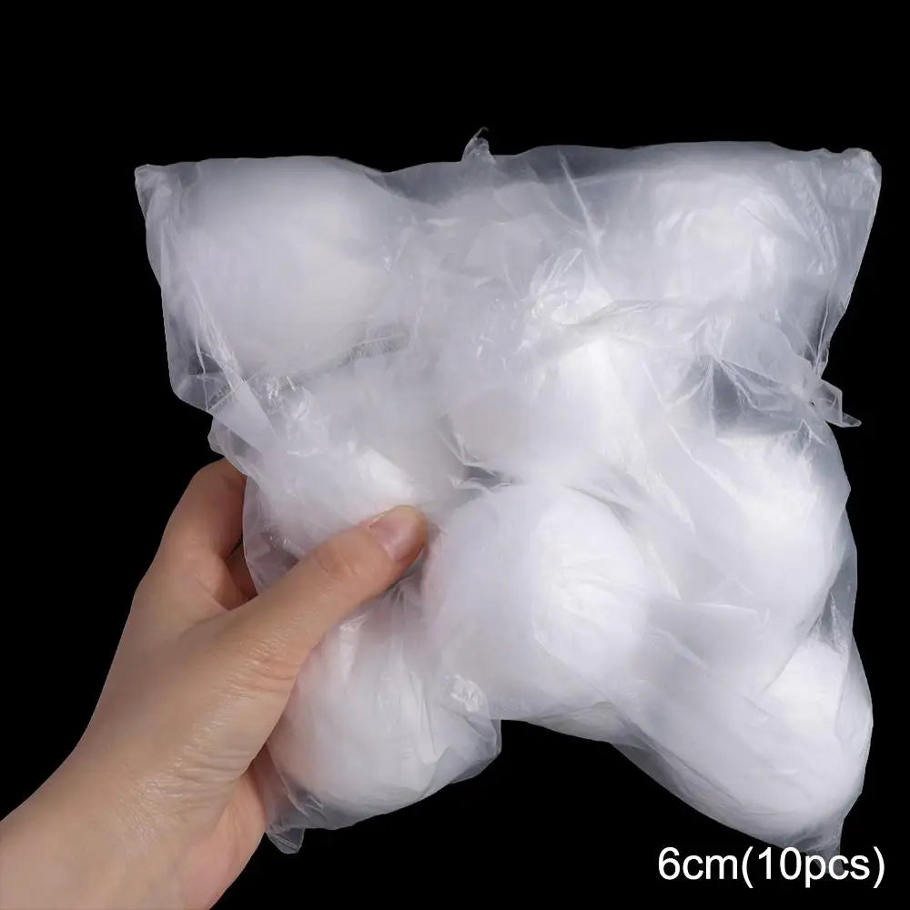 Home Decoration Mini Foam Balls Polystyrene White Christmas Balls Round Christmas Ornaments Christmas