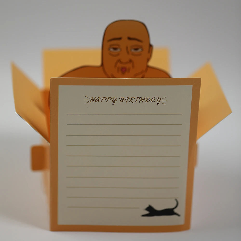 Funny Happy Birthday Pop-Up Birthday Card Cute Desktop Novelty Hilarious Desktop Decoration For Party Fun Office/Home Decor