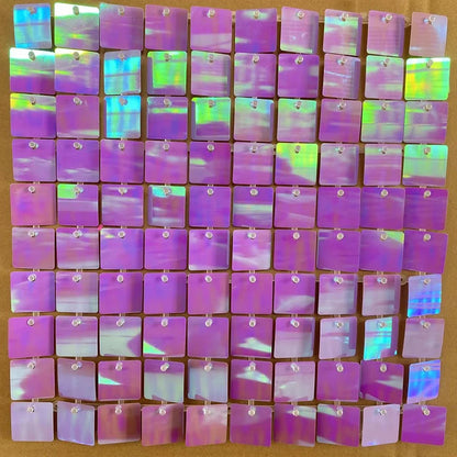 6-30Pcs Colorful Glitter Sequins Background Wall Panels Light Gold Square Shiny Panels Wedding Birthday Christmas Party Backd
