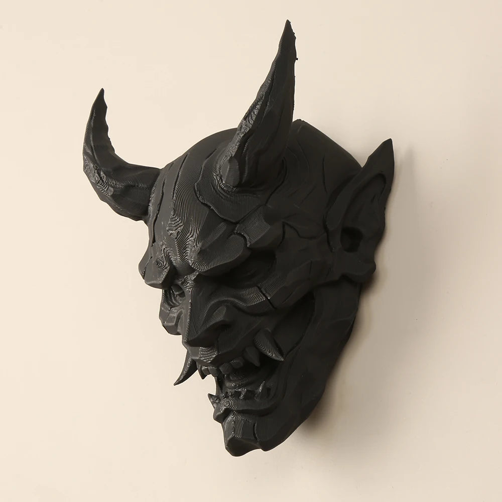 Cross-Border Dark Style Demon Mask Wall Hanging Decoration For Retro-Style Home Wall Art Decor Scenario