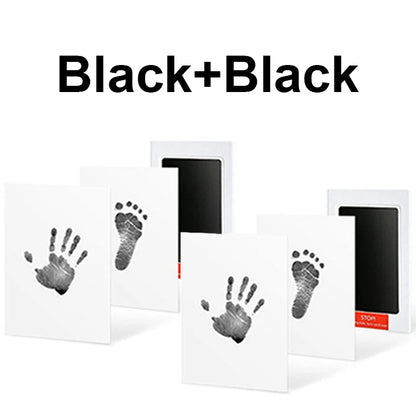 Baby Care Non-Toxic Baby Handprint Footprint Imprint Kit Baby Souvenirs Casting Infant Footprint Ink Pad Infants Clay Toy Gif