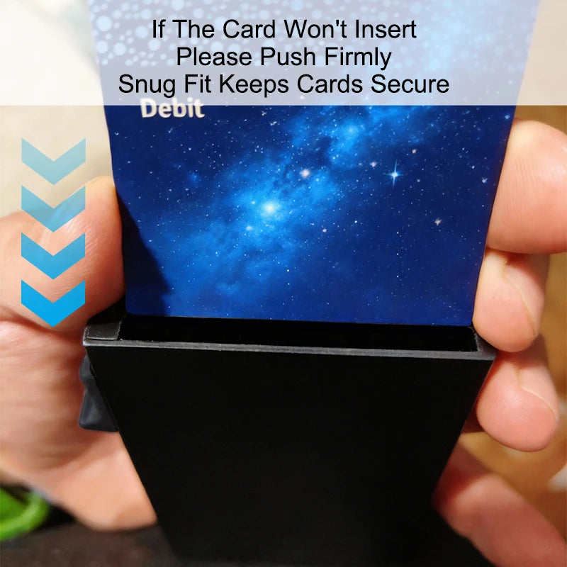 Anti-theft Cards Protectors Card Holder Minimalist Smart Wallet RFID Protection Aluminum Metal Box Cardholder Case Porte Cart