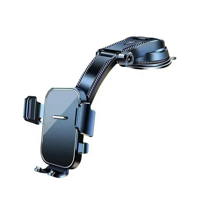 New Model Car Phone Holder Universal Suction Cup Stable In-car Interior Navigation Mounting Stand - Black