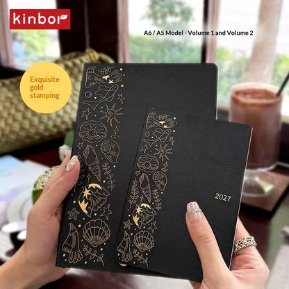 Kinbor 2027 Full Year A5 A6 Notebook Planner 52g Bachuan Paper Daily Journal Agenda Month Year Recrod Book Time Management Bo