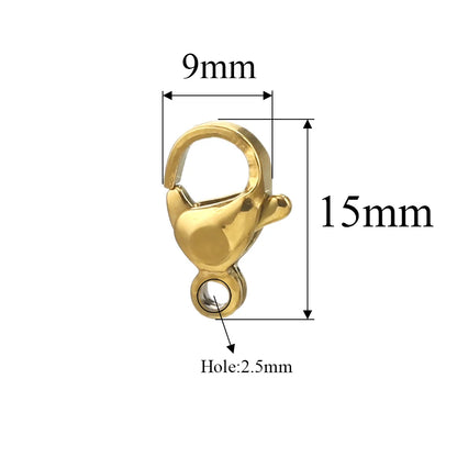20pcs Stainless Steel Lobster Clasps For Bracelet Necklace,Lobster Clasps With Jump Rings Connectors Clasp DIY Jewelry Findin