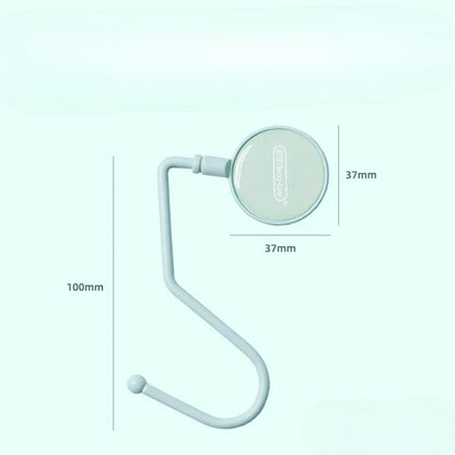 1 Pcs Cute Morandi Bag Hook Heavy Table Purse Bag Hooks Travel Handbag Table Side Bag Hanger Office Desk Organizers - green